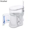Nicefeel 1000ml Electric Oral Irrigator Teeth Cleaner Care Dental Flosser SPA Water with Adjustable Pressure+ 7 Pcs Jet 220224