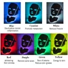 Maschera per il collo facciale a LED per la bellezza del viso a 7 colori a LED per la terapia della luce con microcorrente per dispositivo per l'acne sbiancante della pelle spedizione gratuita DHL