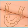 Naszyjniki wisiorki biżuteria warstwowa złoty motyl wisiorek naszyjnik europejski i amerykańskie mody mody łańcuchy biżuterii Dr