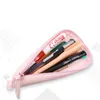 Trousse à crayons en Silicone de couleur unie, trousse à cosmétiques, rangement de petits objets, sac de papeterie en Silicone, vente en gros