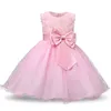 Prinsessan blomma flicka klänning sommar tutu bröllop födelsedagsfest barn klänningar för tjejer barnens kostym tonåring prom designs 211027
