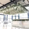 Guirlanda de flor de seda artificial super longa de 180 cm, hortênsia, glicínias, para jardim, casa, casamento, decoração, suprimentos, 22 cores disponíveis