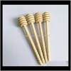 Other Kitchen Tools 8Cm 10Cm 15Cm Mini Wooden Wood Spoon Stick Dipper Honey Stirring Bar Opp Bag Packaging Wen5433 Vhowq T48Eb