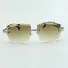 medium diamonds sunglasses 3524020 with black wooden temples and 58mm cut lens