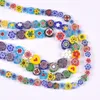Andere 8–12 mm gemischte herzförmige Blumenmuster, lose Millefiori-Glasperlen, Lampwork-Kunsthandwerk für die Schmuckherstellung, Ykl0848