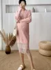 Robes de maternité automne robe tricotée dentelle vêtements enceintes robe en maille élasticité pographie Po Shoot grossesse