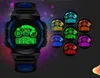 Factory Direct Childrens Boys Quartz Watches Seven Color LigWaterproof Student Electronic Watch Luminous Alarm Digital Wristwatchesht Gift For Children