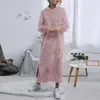 Sıradan Elbiseler Kapşonlu Kadın Kış Gölgeli Pazen Elbise Banyıl Kadınları Yumuşak Sıcak Gevşek Nightgown Velvet Pijamalar Homewear Sleepwe295n