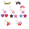 27 Styles Pop Finger Simple Dimple Dimple Jouets Sensory Push Bobble Fidget Spinner Top Decompompression Toy pour enfants et adultes Fête Favoris Cadeaux Keychain