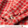 Yitimuceng Plaid Blouse Women Vintage Button Up SHIRTS Långärmad nedskrivningskrogram Rak svart fjädermodell toppar 210601