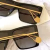 Designerskie okulary przeciwsłoneczne dla mężczyzn Retro farby metalowe świątynie podwójne G Duży logo Kwadratowe okulary 0434S Pełna ramka Moda kobieta Sunglassess Losowo