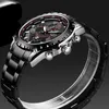 2020 Lige nouveaux hommes montres haut de gamme marque de luxe en acier inoxydable Sport montre-bracelet chronographe militaire Quartz hommes montre Reloj Hombre Q0524