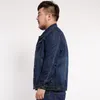 Simple Casual Men's Jacket Loose Denim Coat Large Asian Size M-8XL For 150kg Fat Guy Vêtements De Grande Taille Pour Hommes