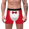 Underbyxor elastisk bomull man trycker män underkläder boxare shorts jul cosplay manliga trosor238b