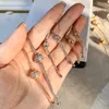 Ожерелье серии Possession PIAGE Подвески масштабируемой длины Инкрустация кристаллами Стерлинговое серебро 18 карат с позолотой Роскошные украшения 1189971