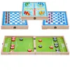Nouvelle boîte à échecs multifonctions Boîte de jeu en bois Education top Education pour adultes Kids Cadeaux Panneau-enfant Board W5