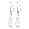 S925 boucles d'oreilles en argent pour femmes opale rose blanc yeux de chat goutte Dangle boucle d'oreille or Rose glands mariée bijoux de mariage en gros