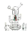 Hookahs Big Glass Bong Fab Ovo Inline Honeycomb Perc Plataforma De Petróleo Muito Liso Tubulação de Água De Fumo 14.4 mm articulação feminina