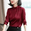 Korean Fashion Women Silk Shirts Satin Blouse Blusas Mujer De Moda Blouses Elegant Plus Size 210531