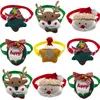 Vêtements pour chiens 50/100 pièces accessoires pour animaux de compagnie de noël collier de cerf de père noël pour chiens noeud papillon réglable cravate noël