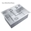 Hidden Kitchen Sinks With Folded Faucet Kitchen Sink Stainless Steel Double Bowl Above Bar Counter Undermount Laundry Sink