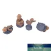 4pcs kinesiska feng shui rikedom munkar miniatyr bonsai trädgårdsmöbler harts hantverk figure fairy hem dekoration tillbehör fabrikspris expert design kvalitet