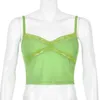 Lace Mesh Women Crop Top See Through Sexy Tank Baklösa Slim E-Girl Camis Ärmlös Sommar Streetwear 210607