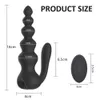 Wireless Vibrating Male Prostate Massage Anal Plug ButtPlug G-Spot Stimulate Silicone Vibrator Sexy Toys For Man Gay309i