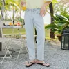 IEFB heren lichte kleur jeans Koreaanse straatkleding mode zomer rechte denim casual broek voor mannelijke 9Y6717 210524