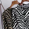 Leopardo coreano Turtlneck pulôver mulheres harajuku suéteres outono inverno de manga comprida retro camisola de malha jumper senhora 210420