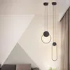 Pendelleuchten Nordic Minimalist Side Kronleuchter Eisen Kunst Multi Shape Möbel Küche Veranda Loft Dekorative Beleuchtung