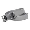 Ceinture à boucle automatique de luxe pour hommes, sans trou, tendance, à cliquet coulissant, taille masculine, noir, gris, largeur 3.0cm, Q0630