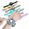 Neue Push-Blase Armband Einfache Grübchen Zappeln Es Spinner Spielzeug Silikon Armband Hand Zappeln Sensorische Entpacken Armbänder Antistress Großhandel