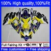 Injektionsformmissioner för SUZUKI GSXR600 GSXR-750 750CC K8 GSXR750 Gulblå 08-10 22NO.15 GSXR 600 750 CC 600CC GSX-R600 08 09 10 GSXR-600 2008 2009 OEM Bodys