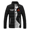 2023 Heren Hoodies Sweatshirts 2022 Mitsubishi Afdrukken Mannen Mode Klassieke Rits Katoenen Kleding Winter Warme Jas Huidige Stijl Man