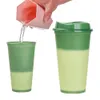 Portable Plastic Color Changing tumbler Temperature Discoloration Coffee Beverage Milk Drink Ware Recycle Sport Cup