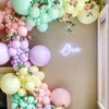 149pcs multicolore macaron pastel ballon guirlande arc-en-ciel ballons en latex air globos fête d'anniversaire mariage baby shower décoration 220217