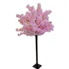 Hausgarten-Dekoration, Ornament, 1,9 m hoch, rosafarbener künstlicher Kirschblütenbaum mit grünen Blättern, künstlicher Pfirsich, der Landschaftsbäume wünscht