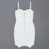 Ocstrade White Bandage Dress Arrival Ribbed Bodycon Summer Women Sexy Club Party Birthday Outfit 210527