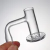 Conjunto completo Regula 20mm tigela dia girando quartzo banger acessórios para fumar com tampa de lobagem de vidro para tubulação de água