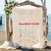 Cortina cortina tassel tapeçar tapeçaria grande wall wall boho backdrop backdrop bonito banner 100x115cm decoração de suspensão