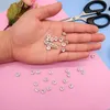 Tsunshine 100 pièces rondelle entretoise cristal charmes perles argent plaqué tchèque strass perle en vrac pour la fabrication de bijoux bracelets à faire soi-même 1234835