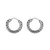 Trendy Big Alloy Hoop Earrings for women 2021 Gold Circle Round Metal Hoop Eearring Fashion Jewelry