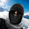 Cagoule d'hiver, masque thermique, résistant au froid, bandeaux de cyclisme, vtt, vélo, ski, course chaude, respirant, masques complets