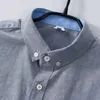 Erkekler için 100% Pamuk Yaz Kısa Kollu Gömlek Moda Erkek Rahat Turn-down Yaka Boy 4XL Beyaz Giyim 210601 Tops
