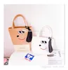 Children cartoon handbags autumn winter baby girls animal casual bags Korean kids dog cotton single shoulder bag large capacity snack bags F1033