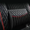 Cobertura completa capas de assento de carro capa de almofada de couro de couro para carros SUV universal ve￭culo n￣o deslizamento Protetores ￠ prova d'￡gua acess￳rios interiores