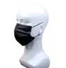 Mode Black Volwassen Individueel 50 stks / Pack Designer Gezichtsmasker 3 Lagen Wegwerp Beschermende Mascarilla Op voorraad DHL Schip 12 uur