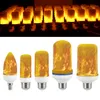 LED Flame Effect Ateş Ampul - Yükseltilmiş 3 mod titreyen ateş Noel dekorasyonları - E26 temel alev ampulü baş aşağı efekt kullanımı