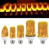 LED Flame Effect Ampul 3W 5W 7W 3 Modlar Baş aşağı Etkili E26 E12 E12 E14 E14 BAŞLIK LED Alev Ampulleri Noel Dekorasyonları Otel Bar Noel Kullanımı